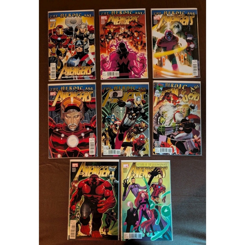 The Avengers #1 2‎ 3 4 The Heroic Age 1st Azari Lot Bendis NM (2010 Marvel)